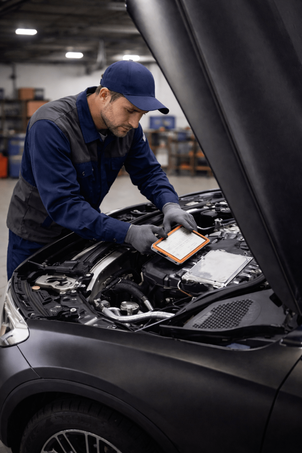 Inspektion in der KFZ-Werkstatt